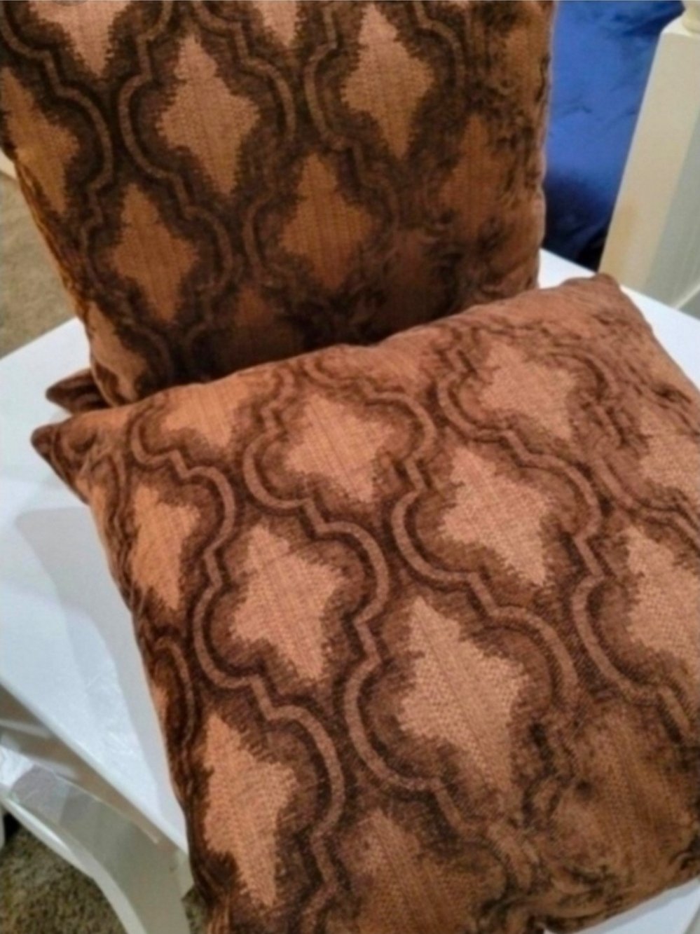 Textured Brown Decorative Throw Pillow - Home Accents